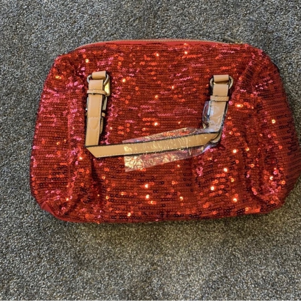 Michael Kors red sequin bag